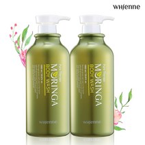 휘엔느 모링가 단백질 대용량 천연 바디워시 1000ml x 2개 저자극 약산성