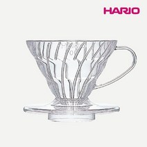 [하리오] V60 커피 드리퍼 3~4인(투명) VD-02T, 상세 설명 참조, 상세 설명 참조