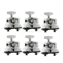 6pcs 내구성 아연 합금 열린 드럼베이스 지원 홀더 드럼 랙 클램프 드럼 톰 마운트 브래킷 타악기 액세서리, 6 조각 유형 a
