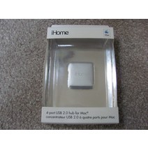 아이맥 허브 USB 도킹 스테이션 Brand New iHome Hi-Speed 4-Port 2.0 Hub for Mac & PC (IMAC-U100W) White
