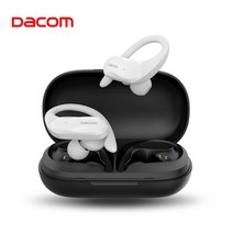 귀찌이어폰 무선 골전도 블루투스 이어폰 DACOM ATHLETE TWS 이어 버드베이스 진정한 스테레오 스포츠 헤드폰 귀고리 안드로이드 iOS 방수, 1.Athlete TWS White