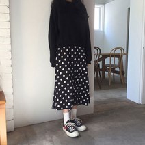 슈팅스타 / 도트무늬 땡땡이 하늘하늘 스커트