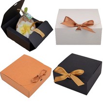 답례떡상자 쿠키 기프트 크래프트 박스 단상자 쿠키포장, 대(브라운)