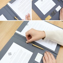 부동산 회사 계약서 서류 A4사이즈 결재판 결재화일, 다크그레이