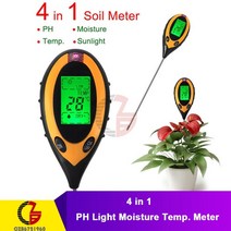 tds 수질 측정기 검사 토양 햇빛 테스터 정원 꽃 토양 수분 센서 식물 산도 습도 모니터 감지기, 4 in 1 유형 2