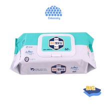 닥터큐 BIG 엠보싱 안심 물티슈 60매, 60매입, 1개