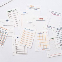 체크리스트 메모지 60매 다이어리 투두리스트 떡매 스케줄러 다이어리속지 식단 위클리 위시리스트 1개, 30일기록