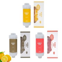 피부건강 아토피 녹물제거 버블몬 아토큐어 샤워기 필터 리필형, 색상:보이차