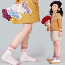 제이셀 여아용 보물레이스 양말 A73 5종 세트