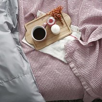 세련된 풍성한촉감 모달와플스프레드(핑크) 로맨틱감성 촉감좋은 이불 스프레드겸 사계절 여름패드 간절기
