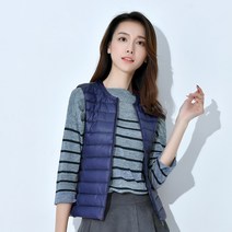 엑스니스 라이트 덕다운 지퍼조끼