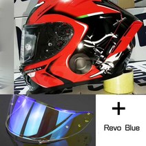 바이칼 풀 페이스 오토바이 헬멧 X14 화이트 뒤 라이딩 모토크로스 레이싱, XXL, A revoblue visor