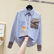흰색긴팔셔츠 할인점 여성의류 마름질 전문점 철수함 장미화물 홍콩무드 하프기장 디자인감각 에프터블라우스 2968970580