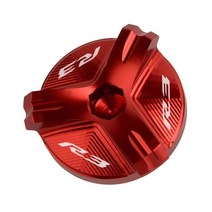 바이크 오토바이 CNC 엔진 오일 필러 캡 플매트 카펫 러그 커버 야마하 YZF R1 R3 R6 1998-2020 -2021 200, 06 R3 Red