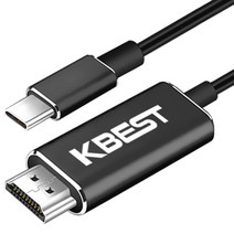 케이베스트 스마트폰 미러링 C타입 HDMI TV 연결 케이블, 3m