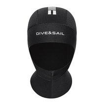 5MM 다이빙 모자 Keep Warm 네오프렌 스쿠버 후드 후드 어깨 포함 Sun-proof Winter Warm Surfing Swim Cap for Men 【S], ,【특대】