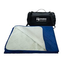 Dagmi Outdoors 방수 야외 담요 라지 플리스 경기장 & 추운 날씨를 위한 캠핑 담요 야외 자동차 개 피크닉에 적합합니다. 방풍 퀼트 매우 따뜻함 세탁기 세탁, Blue