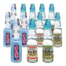사이토 라무네 구슬 사이다 200ml 12개입 오리지널 4개 복숭아맛 4개 청포도맛 4개