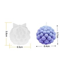 향초만들기거품 실리콘 양초 만들기 금형 기하학 기둥 향기 나는 키트 수제 DIY 공예 도구 초콜릿 케이크, 08 resin epoxy ball