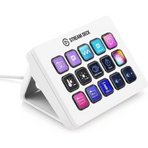 Elgato 스트림 데크 미니 컴팩트 스튜디오 컨트롤러 6개 매크로 키 앱 & 소프트웨어 작업 지정 OBS 트위치 유튜브 등 MAC 및 PC 호환, 15 Keys (MK.2 ) White