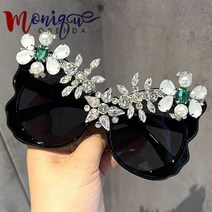 웃기는 선글라스 트렌딩 제품 선글라스 여성 럭셔리 브랜드 대형 나비 패션 vasos decorativos oculos de sol 안경, 블랙 블랙