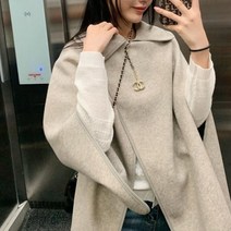 FANSYLI 여성 망토 코트 가을 겨울 패션 모직 트렌치코트 126호 10A23