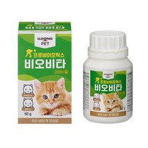 일동제약 비오비타펫 프로바이오틱스 고양이 설사 유산균 60g, 고양이 유산균 60g + 7g