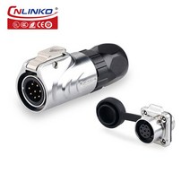 Cnlinko 2 3 4 5 6 7 8 핀 M12 전기 케이블 항공 연결 관 3A 5A 100V 125V AC DC 힘 위탁 접합기 옥외 태양, 07 8pin