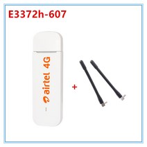 네트워킹 도구 공장 OEM E3372 E3372h-607 150Mbps 4G LTE USB 모뎀 라우터 동글 스틱 구멍 포켓 외부 안테, 한개옵션0