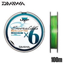 다이와 오징어낚시 에메랄다스 6브레이드+Si 100m에깅, 100m 0.5호-808279