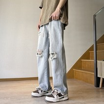 주니어배기바지 2023 봄 여름 대미지 스트레이트진 712N348P55 4994123760