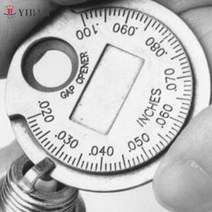 1pc 점화 플러그 갭 게이지 측정 도구 동전 유형 0.6-2.4mm 범위 점화 플러그, 1-예열 플러그