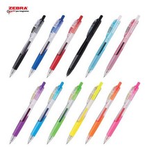 제브라 ZEBRA 스라리 볼펜 0.7mm 에멀전잉크 노크식, 블랙