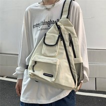 숄더 크로스백 INSSTUDIOS 트렌드 힙합 스트릿 전술 기능 카고 세모가방 여성 803948365