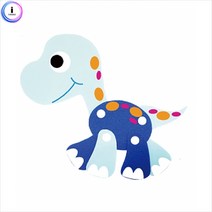 h50 펠트 조립교구 - 파랑공룡 (공룡류), 단품