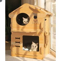 고양이 숨숨집 종이박스 조립식 놀이터 캣터널 하우스, A
