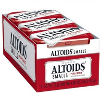 Altoids 알토이즈 무설탕 스몰 페퍼민트 캔디 9개입, 1팩