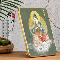 보현보살 문수보살 나무아미타불 개업고사상 부처상 불상 불교용품 Samantabhadra Bodhisattva 초상화 Bud, 04 8 inches
