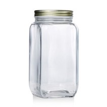 아트웨어 까밀로 사각 유리병 1600ml 다용도유리용기 사각유리병, 단품