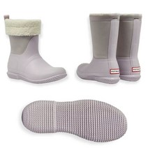 HUNTER 오리지널 Women Roll Top 방수Sherpa Boot Haze Pink Size 6 NWT