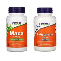 남성세트 나우푸드 마카 아르기닌 500mg 100정 2종세트