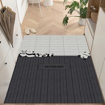 폴라도레 코일 현관매트 출입구 베란다 발판 대형 매트, 3.120x140cm, 12.웰컴판다