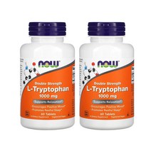 나우푸드 L 트립토판 더블 스트렝스 1000mg 60정 X2병, 1개