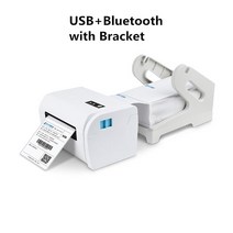 영수증프린터 감열지프린터 열전사 라벨 인쇄기 Zjiang 프린터 주소 열 USB 고속 9200 메이커 4X6 바코드, bt with bracket, 미국 플러그, 1개