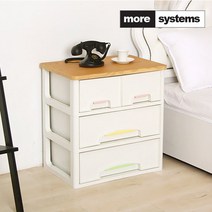 [모아시스템즈] 우드 베이비 서랍장 3단 (트윈1일반2)/플라스틱 수납장 정리함 옷정리함, 상세 설명 참조