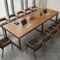 대형 원목 상판 테이블 레스토랑 회의실 다용도 책상, 길이 120×폭 60×높이 75CM 두께5CM