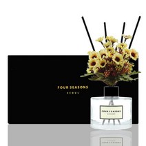 [바보사랑] 포시즌 디퓨저 블랙라벨 선물세트 200ml 데이지 크림, 향오일:맥놀리아