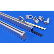 사각 알루미늄 실버 족자봉 2+1 (3세트), 160 cm, 1. 고리 타입 3세트 (2+1)