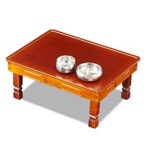 가온공방 원목 사각상 접이식 밥상 교자상 공부상 소반, 원목 사각상 600x460