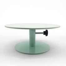 스텐 분재 화분 돌림판 꽃꽃이 작업대 원예 회전판, 흰색 (옵션 이미지 참조)